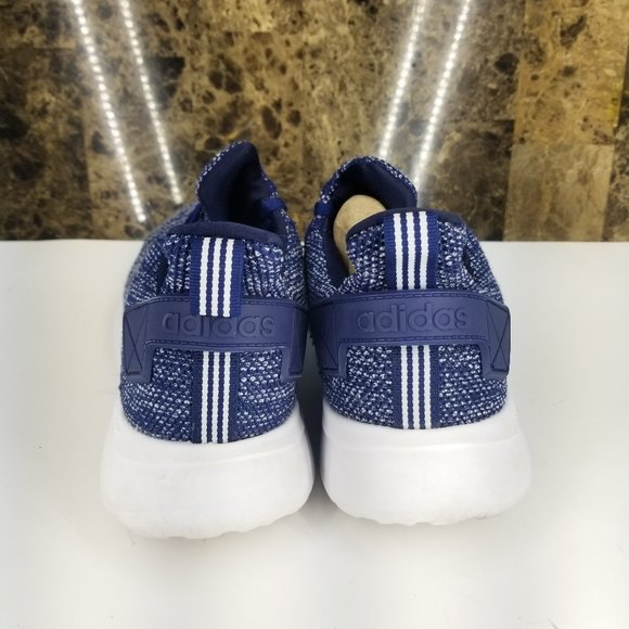 Adidas Mens Lite Recer Running Shoe Blue And White